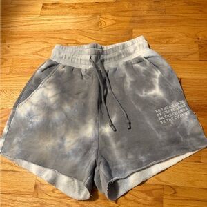 Women’s Athletic Tie-Dye Fleece Shorts - Gray